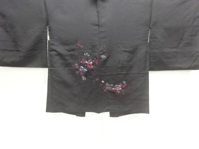 JAPANESE HAORI COAT / EMBROIDERY / FLOWER & PLANT
